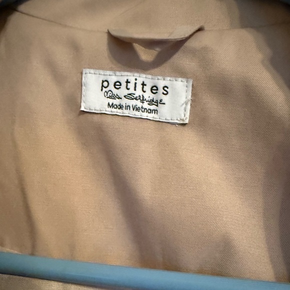 ASOS Miss Selfridge petite belted trench coat in stone size UK 10/US 6 - Picture 6 of 11